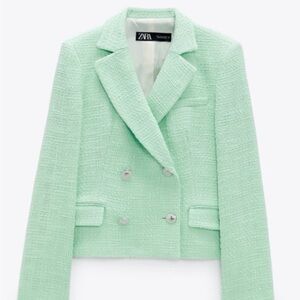 Blogger favorite Zara Mint Green Women's Blazer